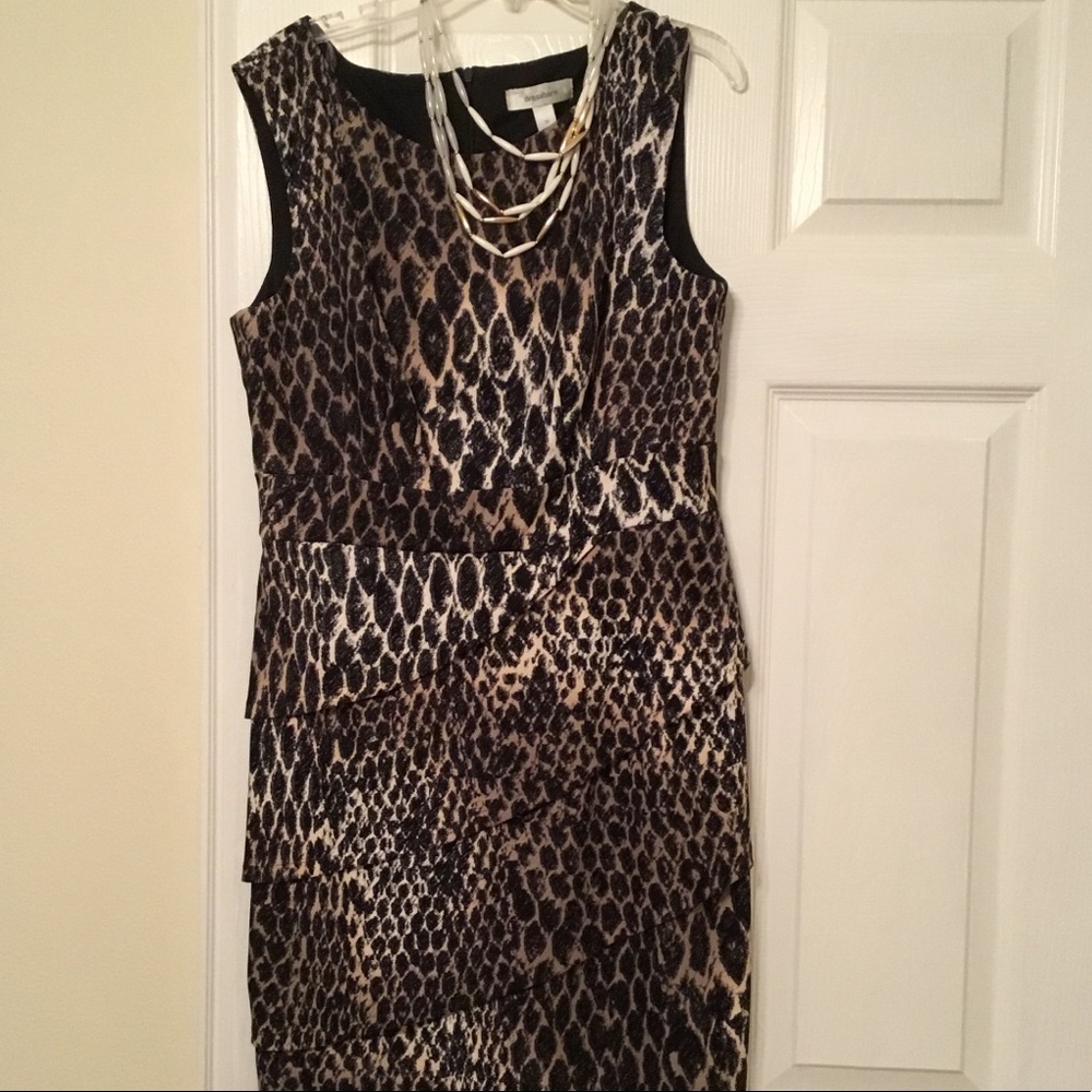 Animal print dress, very attractive, Dress Barn